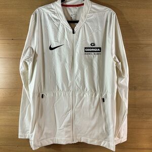 Nike cream Georgia Bulldogs Men’s Large Team Issue Full Zip Rivalry Elite Jacket